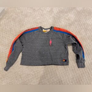 Aviator Nation Cropped Sweatshirt / XS
